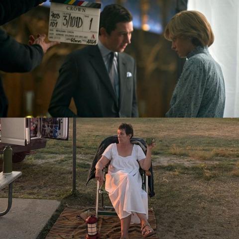 صور The Crown وNomadland من صفحاتهما الرسمية على انستغرام
