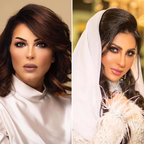 زينب العسكري ومنى السابر-صورة معدلة من السوشيال ميديا