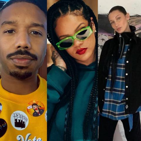 صور بيلا حديد، ريهانا ومايكل بي جوردن من صفحاتهم على انستغرام