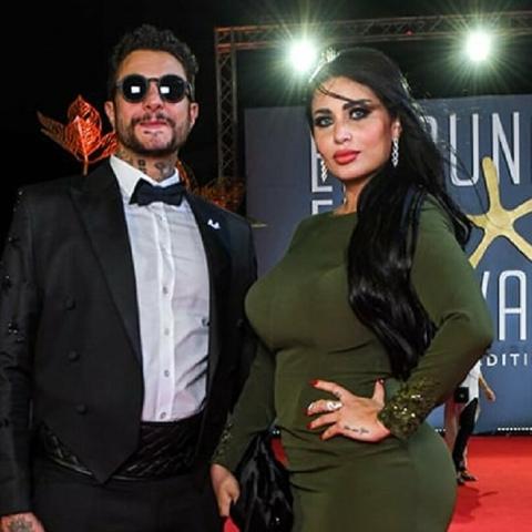 أحمد الفيشاوي وزوجته ندى الكامل