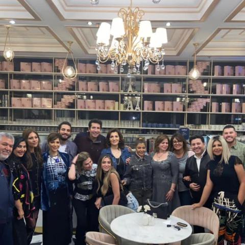 النجوم في افتتاح مطعم شريف هاني شاكر