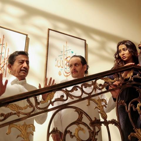 ناصر القصبي وشيماء سبت من كواليس &quot;ممنوع التجول&quot;