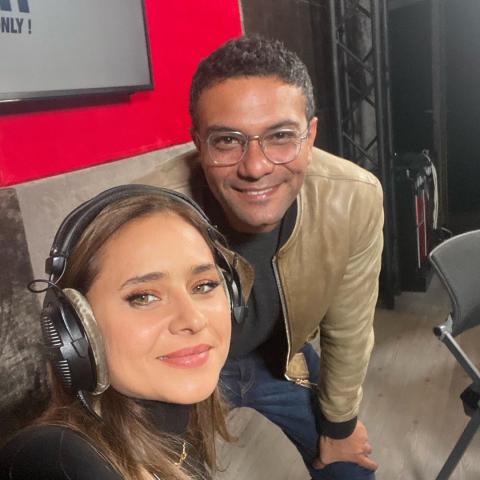 آسر ياسين ونيللي كريم صورة من انستغرام