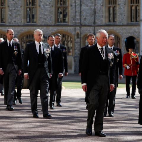 من جنازة الأمير فيليب صورة من انستغرام @entertainmenttonight