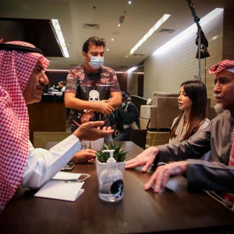 صورة من كواليس تصوير &quot;ممنوع التجول&quot;