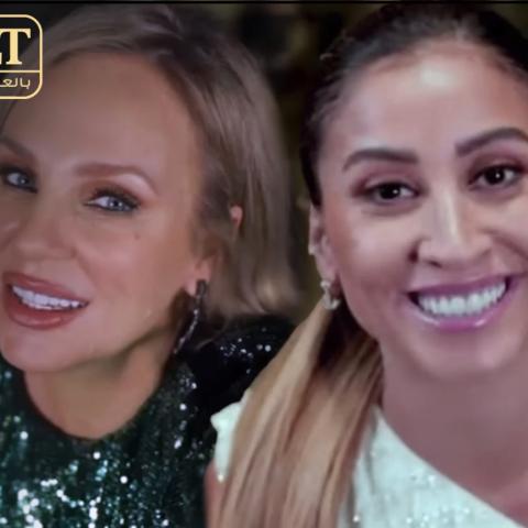 المتابعون على السوشيال ميديا يتفاعلون مع فيديو دينا الشربيني وشيرين رضا