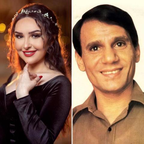 شهد برمدا وعبد الحليم حافظ-صورة معدلة من السوشيال ميديا