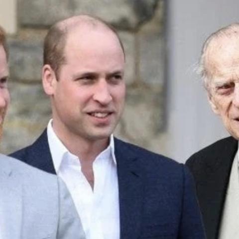 الأمراء هاري و وليام و فيليب - الصورة من موقع ET الامريكي