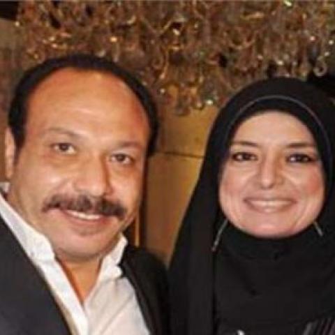 خالد صالح وزوجته