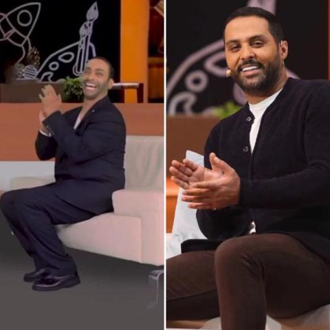 ياسر القحطاني وحبيب الحبيب-صورة معدلة من السوشيال ميديا