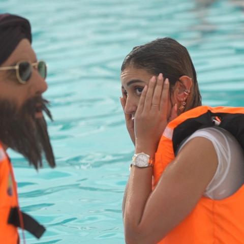 دينا الشربيني في رامز عقله طار