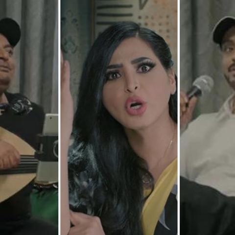 ريم عبدالله تقلد هند القحطاني وخالد الفراج وحبيب الحبيب يقلدان راشد الماجد وماجد المهندس في &quot;ستوديو 21&quot;