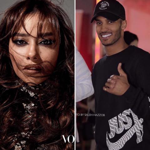 نايف هزازي وبلقيس-صورة معدلة من السوشيال ميديا