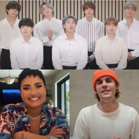 BTS وجاستن بيبر وديمي لوفاتو