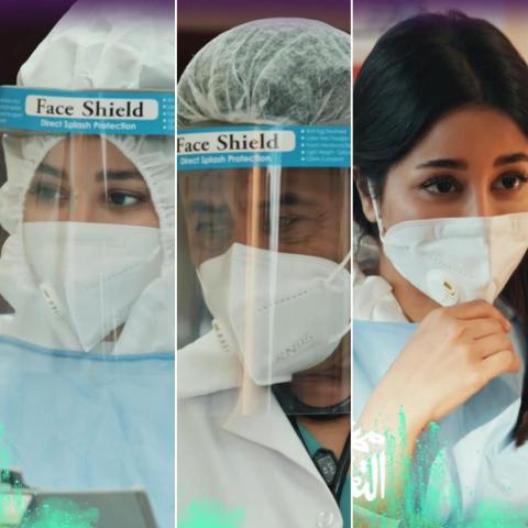 أسيل عمران وناصر القصبي وإلهام علي-صورة معدلة من السوشيال ميديا