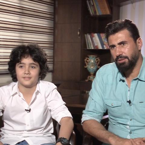 خالد القيش وابنه