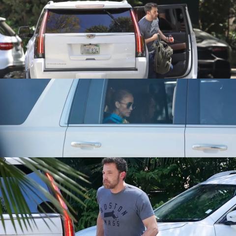 صور التقطت لبن افليك بنفس سيارة جينيفر لوبيز