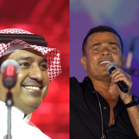 حفلة عمرو دياب وراشد الماجد في السعودية 2021