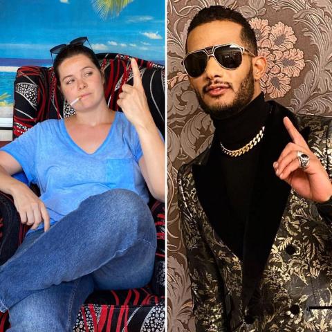 يسرا اللوزي ومحمد رمضان