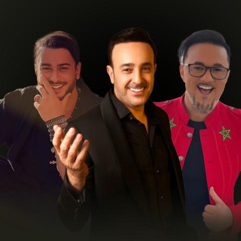 صابر الرباعي ريدوان وسعد لمجرد في سهرة صباحي