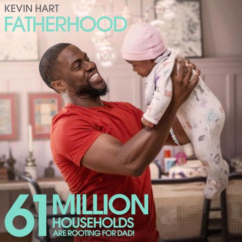 بوستر  FATHERHOOD لـ كيفن هارت - صورة من انستغرام @kevinhart4real