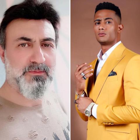 فراس ابراهيم ومحمد رمضان -صورة معدلة من السوشيال ميديا