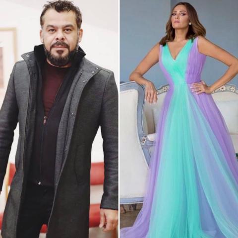 منذر رياحنة وبشرى-صورة معدلة من السوشيال ميديا