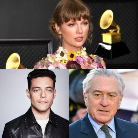 تايلور سويفت، رامي مالك وروبرت دينيرو
