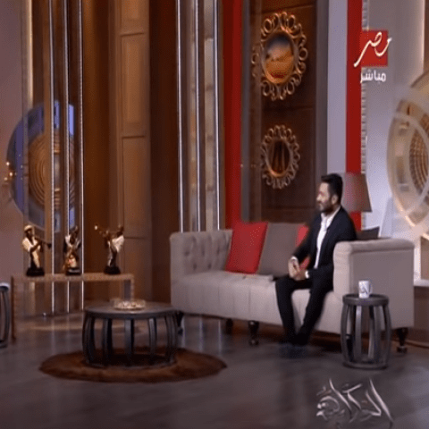 تامر حسني وعمرو أديب في برنامج &quot;الحكاية&quot;
