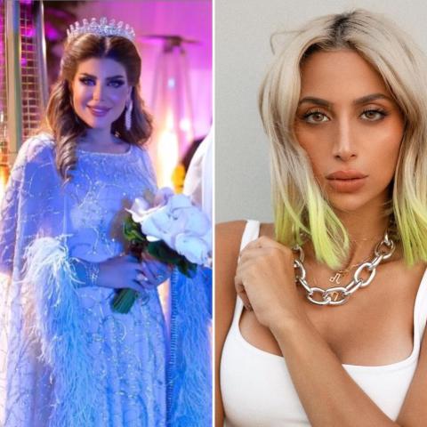 مودل روز وإلهام الفضالة -صورة معدلة من السوشيال ميديا