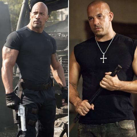 فين ديزل وذا روك - انستغرام @fastandfuriousde