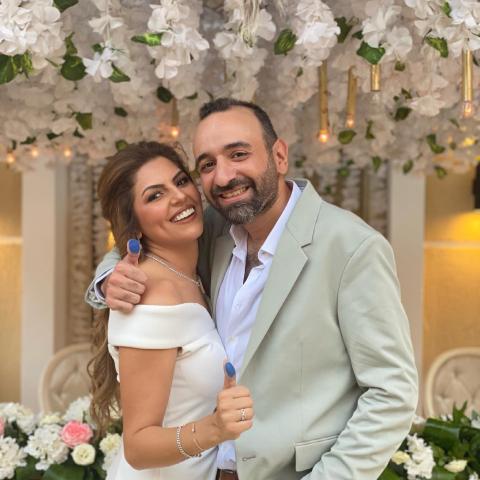 عمرو سلامة وزوجته