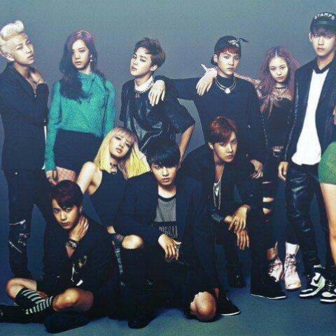 فرقة الBTS وBLACKPINK