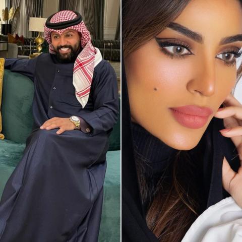 يعقوب بو شهري وفاطمة الأنصاري - صورة معدلة من السوشيال ميديا