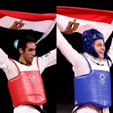 هداية ملاك وسيف عيسى يحرزان برونزيتين في الأولمبياد