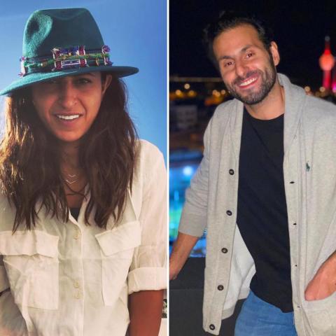 شجون الهاجري وعلي كاكولي