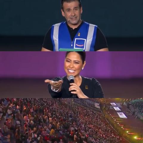 كريم عبدالعزيز و شيرين في حفل كريمة