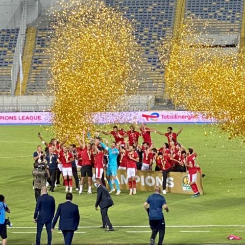 إحتفالات النادي الأهلي