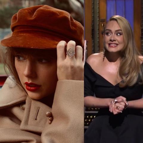 أديل وتايلور سويفت - الصور من انستغرام