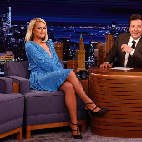 باريس هيلتون وجيمي فالون- انستغرام @parishilton