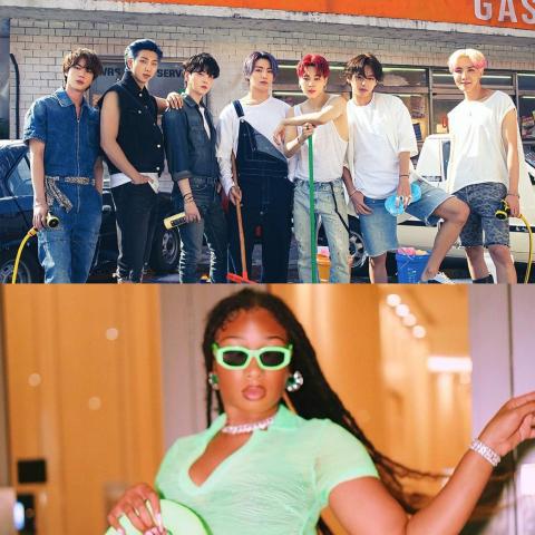 ميغان ثي ستاليون وBTS- الصور من انستغرام