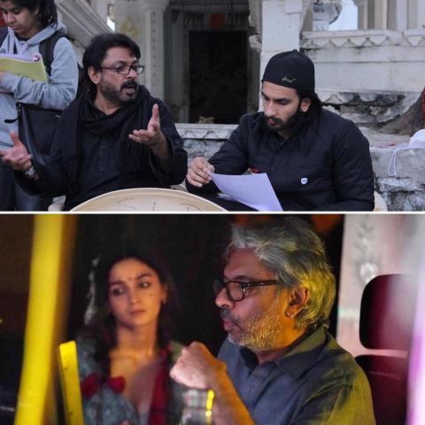 عليا بهات و رانفير سينغ  مع سانجاي ليلا بهنسالي