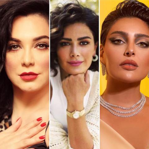 صبا مبارك وسلاف فواخرجي وفاطمة الصفي