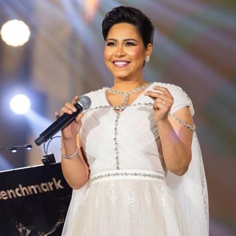 شيرين في حفلات صيف جدة- انستغرام @benchmarkksa