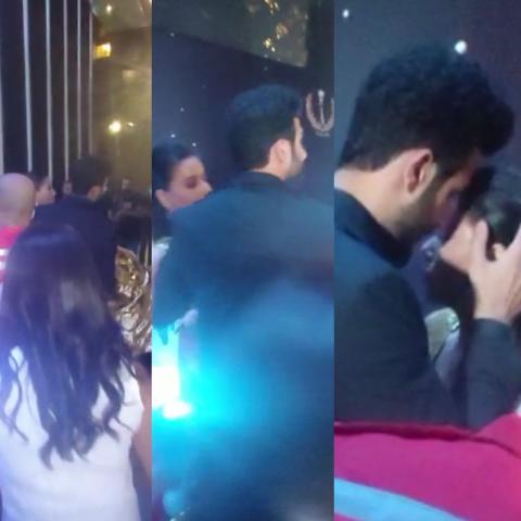 سقوط رحمة رياض على السجادة الحمراء لحفل الموريكس دور