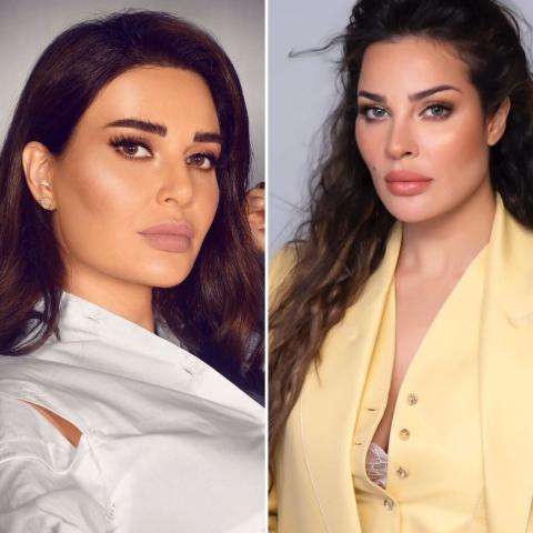 نادين نجيم وسيرين عبد النور - صورة معدلة من السوشيال ميديا