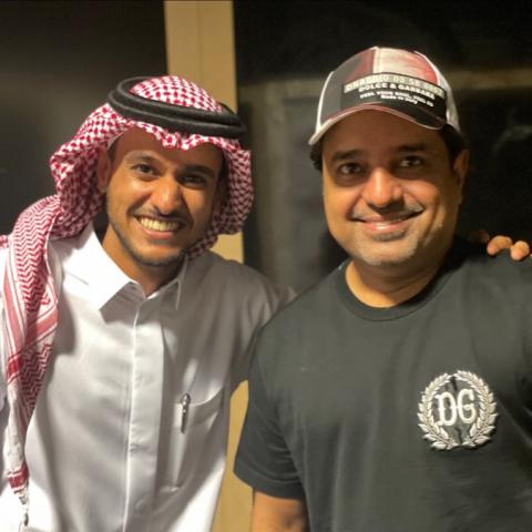 راشد الماجد وعايض يوسف - صورة من تويتر