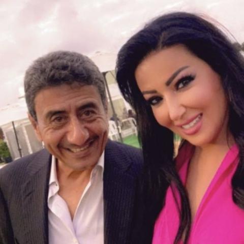 ناصر القصبي وسمية الخشاب - صورة من تويتر