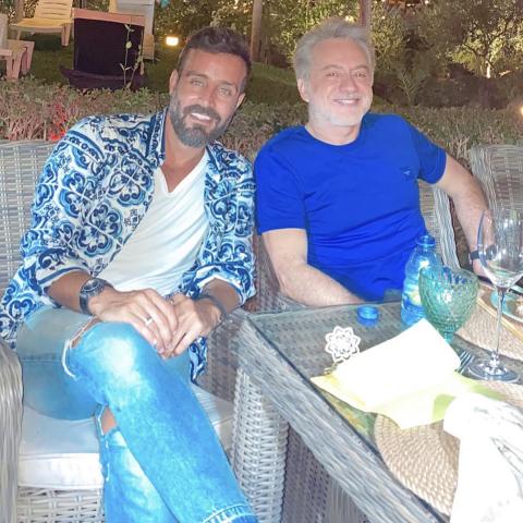 سعد رمضان برفقة مروان خوري بعد تعافيه من كورونا