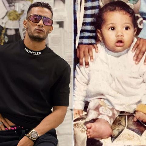 محمد  رمضان وصورة من طفولته